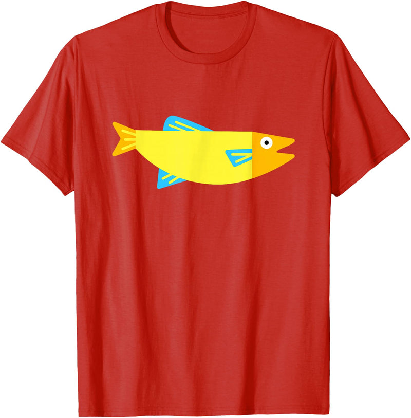 Fish gifts Colored fish T-Shirt - Red