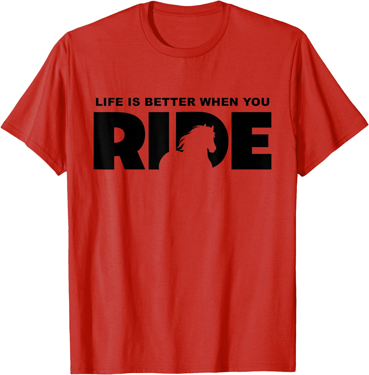 BASBO Horse Riding T-Shirt - Red