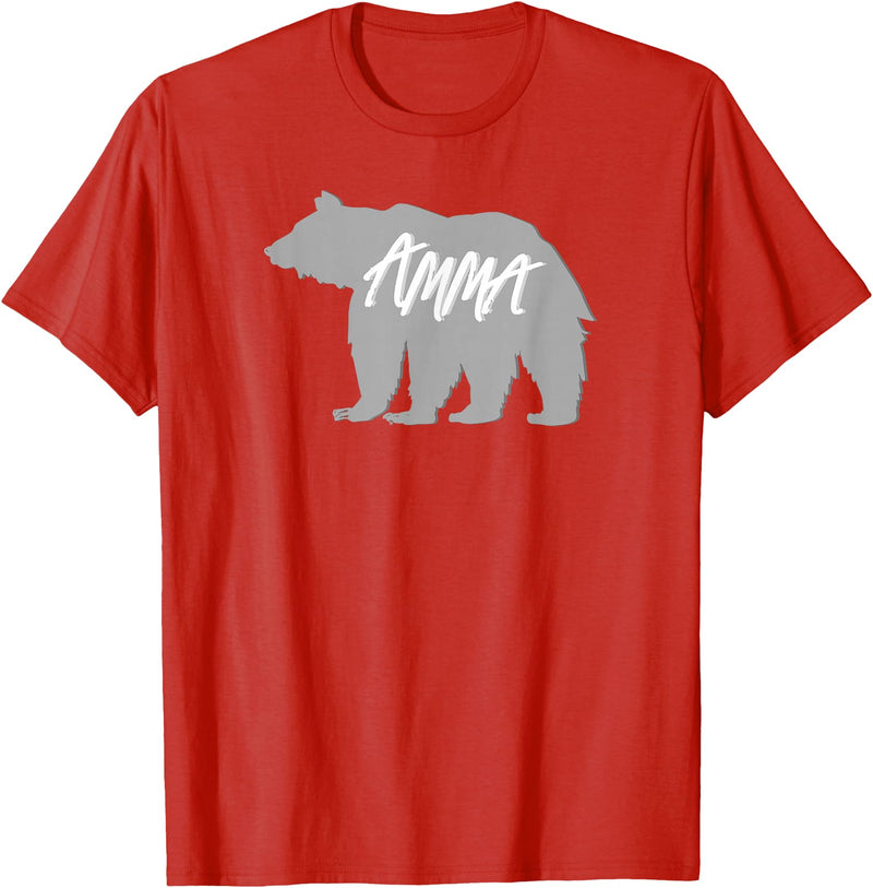 Grandma Granny GG T Shirt Gift SchippTees Amma Bear Icelandic Grandmother Nickname TShirt T-Shirt - Red