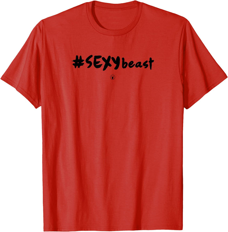 SEXY BEAST Gym Rabbit Workout Gym Fitness MMA T-Shirt in Red