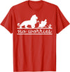 Disney Lion King No Worries Silhouette Trio T-Shirt - Red