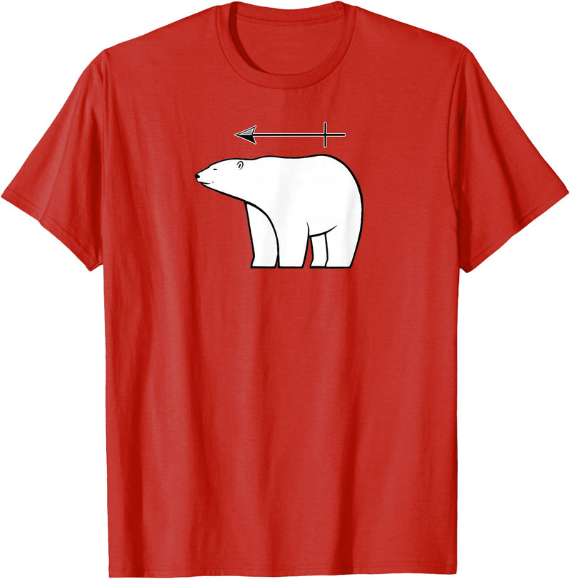 Mike Robe Designs Eisbär Funny Chemistry Science Pun Men and Women T-Shirt - Red