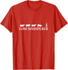 Cow by Mr.Y.T. Cow whisperer farmer T-Shirt - Red
