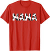 Cow Print Birthday Shirt For Family Men Women Cow Nana Birthday Family Matching 1 St Birthday Girl Boy T-Shirt - Red