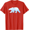 MKaur Cool Polar Bear Pattern Gift for Zoo Animal Lovers T-Shirt - Red