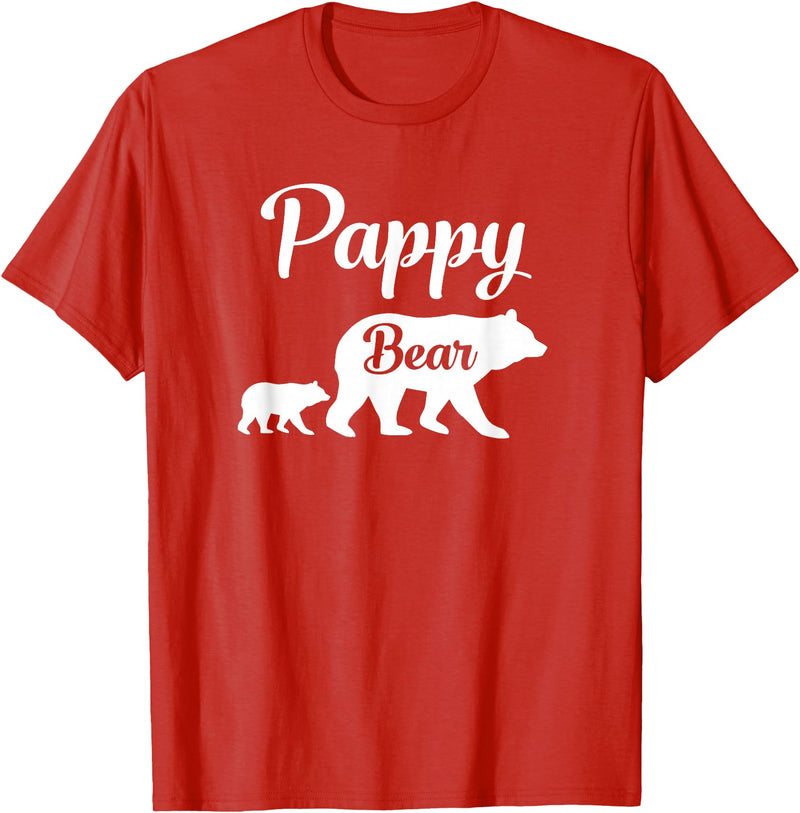Pappy Gifts Pappy Bear Funny Gift T-Shirt - Red