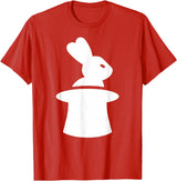 Wizard with Hat and Rabbit T-Shirt in Red