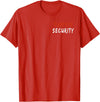 Pumpkin Security Parents Mother Father Costume Halloween Dad Mom Kid Toddler Pumpkin Security Adult Costume T-Shirt - Red