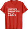 Bear-ly Gay Tees Funny Charisma Uniqueness Nerve Talent Gay Clothing T-Shirt - Red