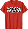 Family Matching Gifts Cow Mimi Cow Print Cow Pattern Mother's Day T-Shirt - Red