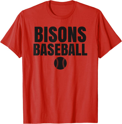 Cow High School Gear Buffalo Bisons Baseball T-Shirt