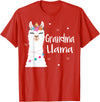 Me & Mommy Llama Co. Grandma Llama Cute Llamas Lover Best Grandmother Ever T-Shirt - Red