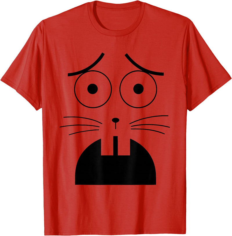 Jasper Rabbit Costume Funny Boo JEE Boojee Meme Halloween T-Shirt in Red