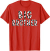 Cow Pattern Print Family Matching Birthday Shirts Cow Big Brother Birthday Family Matching Fathers Day Boy T-Shirt - Red