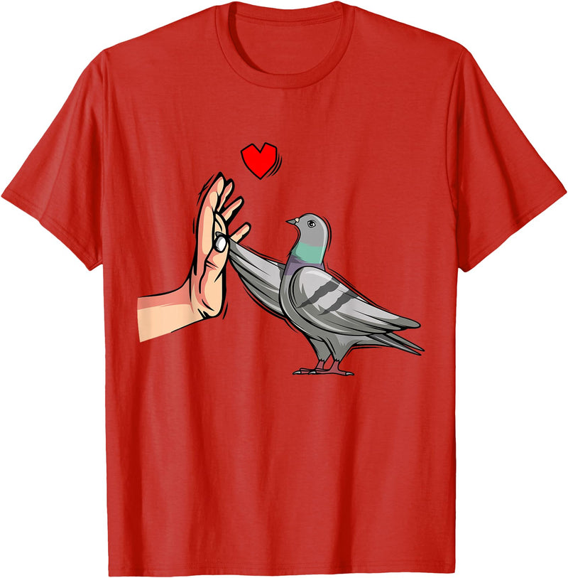 Funny Pigeon Lover Apparel & Gift Designs Pigeon Lover Men Women Kids T-Shirt - Red