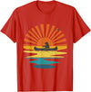 BOLD POD Sunset Canoe Bear T-Shirt - Red