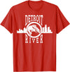 Eternal Angler Detroit River Walleye Fishing T Shirt for Men Women T-Shirt - Red
