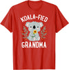 Mothers Day Stuff for Mom from Daughter or Son Koalafied Grandma Koala Bear Sunflower Floral Mothers Day T-Shirt - Red