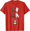 Adorable Panda Shirts Funny Panda T-Shirt Panda Fusion Gift Shirt Cute Polar Bear T-Shirt - Red
