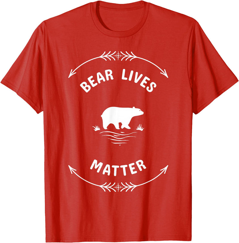 Animal Lover Save The Bears Wild Animal Tees Animal Lover Bear Lives Matter Save The Bears T-Shirt T-Shirt - Red