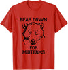 Bee Kind Tees Funny College Tests - Bear Down For Midterms T-Shirt - Red