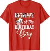 Love Family Matching Mommy of The Birthday Boy Cow Farm 1St Birthday Boy T-Shirt - Red