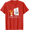 Cute Rabbit Bunny Stop Animal Testing Funny Kawaii T-Shirt in Red