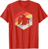 Cool Pet Beta Fish Gift Apparel Retro Vintage Freshwater Aquarium Betta Fish T-Shirt - Red