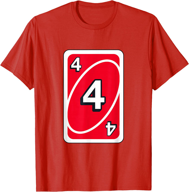 UNO Halloween Red 4" Card T-Shirt - Red