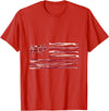 Bacon Lovers BBQ Grill Pork Pig Bacon Flag Pig American Patriot Cooking Grill T-Shirt - Red
