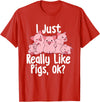 Funny Pig Lover Shirts I Just Really Like Pigs - Pig Lover Pig Farming Farmer T-Shirt - Red