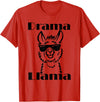 Funny No Drama Llama Sassy Princess Girls Gift Cute Llama Drama Queen Ladies Mom Diva Attitude Llamas Gift T-Shirt - Red
