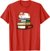 Kids Wheek Cavy Mom Gift T Shirts & Hoodies Cute Reading Books Merch Girls & Boys Guinea Pig Lover T-Shirt - Red