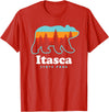 Itasca State Park Minnesota Bear T-Shirt - Red