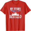 City Designs by Dennex Born in Buffalo T-Shirt - Red