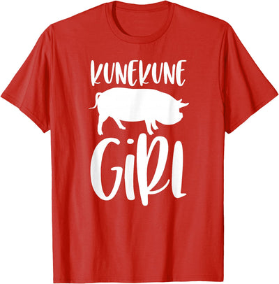 Kune Pig Gift for Women - Kunekune Girl T-Shirt
