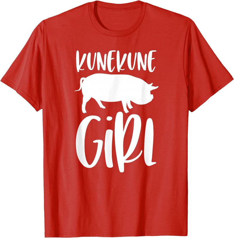 Angry Ant Graphics - Kunekune Pig Gifts Kune Kune Pig Gift for Women - Kunekune Girl T-Shirt - Red