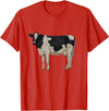 Cows and cattle Drawing of a Holstein cattle T-Shirt - Red
