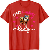 Funny Kunekune Pigs For Kunekune Pig Mom Crazy Kunekune Lady Kunekune Pig Mom Kunekune Pig Lover T-Shirt, Small - Red