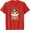 Birthday Hamster for Children Birthday Hamster T-Shirt - Red