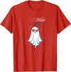 Red White Boo Red White And Boo Ghost 4th Of July Independence Day Top T-Shirt - Red