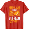 Buffalo Wings Fried Chicken Hot Wing Sauce T-Shirt - Red