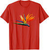DDD Flowers Bird of Paradise Flower T-Shirt - Red