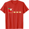 Funny Christmas Sleigh Animal Gifts Guinea Pig Santa Christmas Sleigh - Funny Guinea Pig Xmas T-Shirt - Red