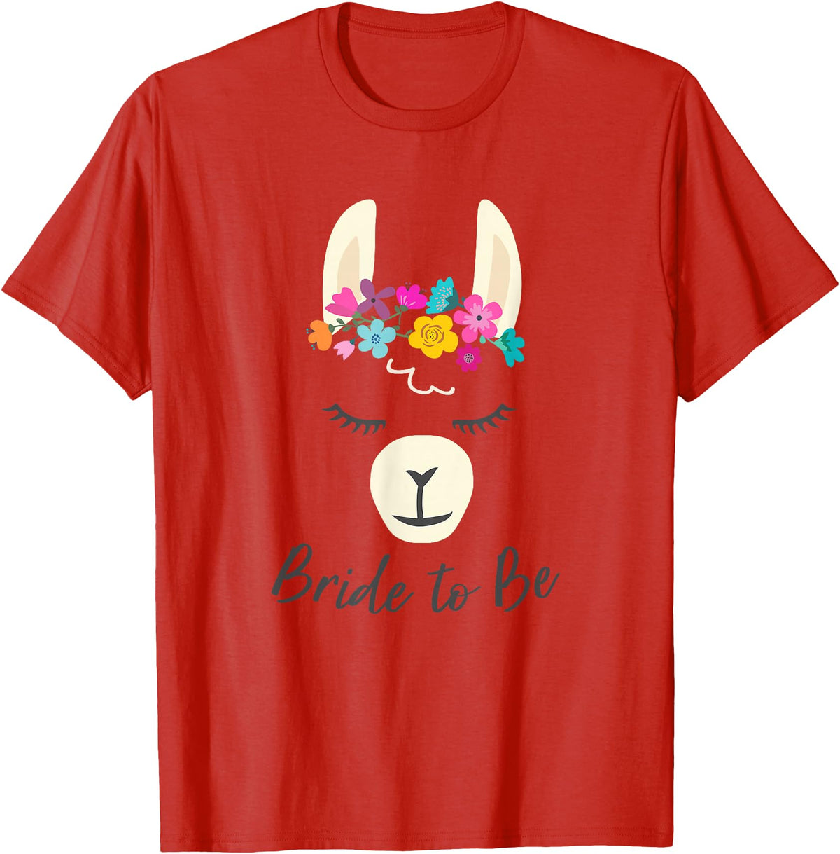 Gym is Bae Llama Bride to Be Wedding Bridal Shower Alpaca T-Shirt - Red