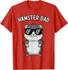 Funny Hamster Design for Men Dad Boys Animal Hamster Lover T-Shirt - Red