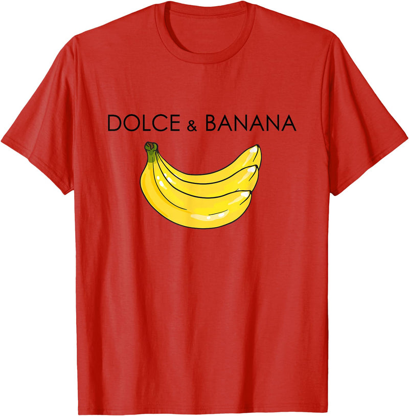 Banana Design costume for Fashion Lover Funny Banana Graphic Humor Sarcasm Fashion Trend T-Shirt - Red