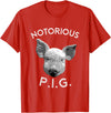 Funny Piggy Smalls Bacon Lover Floribama Shore Tee Notorious PIG Funny Pet Pig Lover Cute Farmer Gift T-Shirt - Red