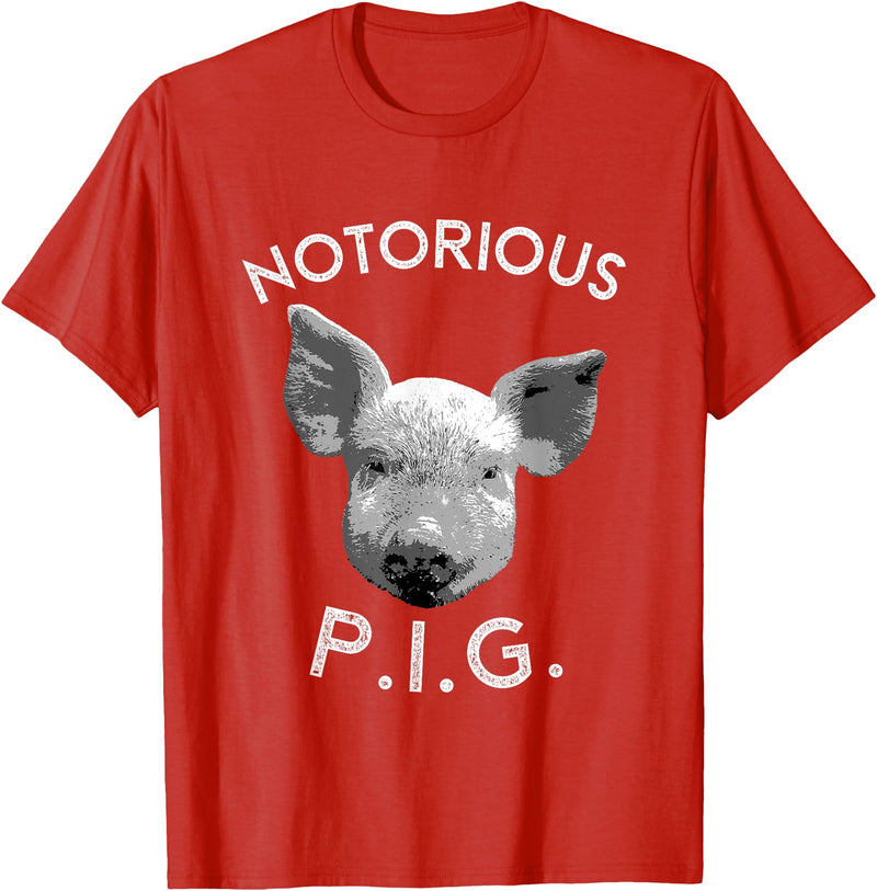 Funny Piggy Smalls Bacon Lover Floribama Shore Tee Notorious PIG Funny Pet Pig Lover Cute Farmer Gift T-Shirt - Red