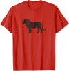 Vintage Lion Apparel Distressed Lion - Vintage Lion T-Shirt - Red